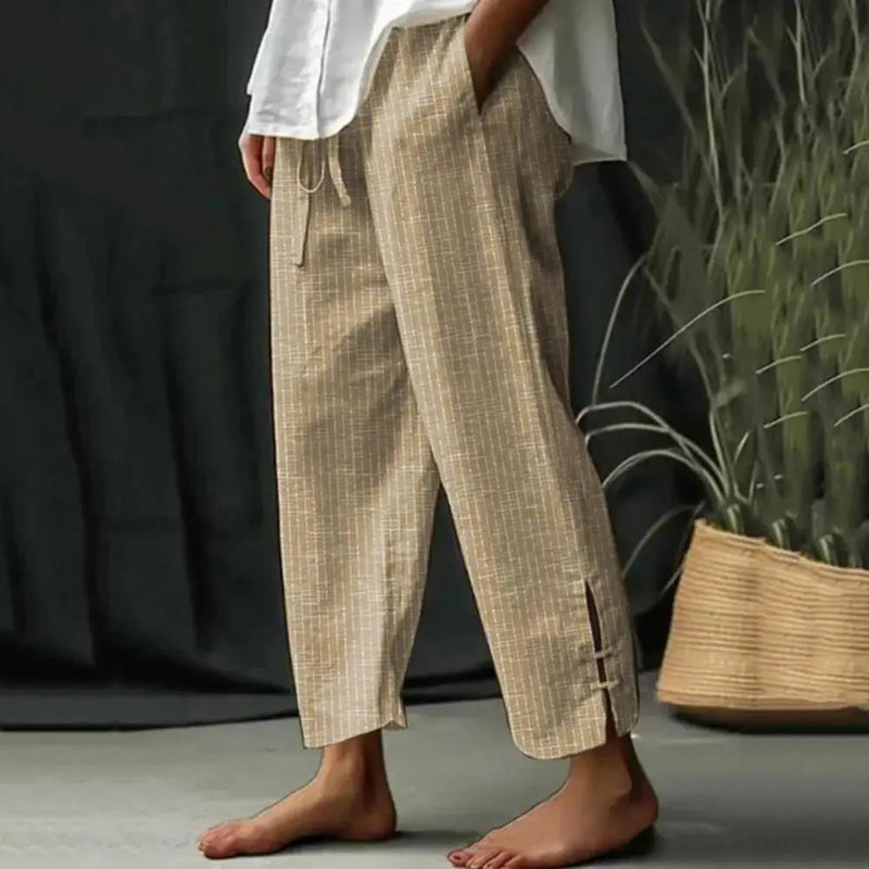 Bellie comfortabele broek met ambachtelijke uitstraling