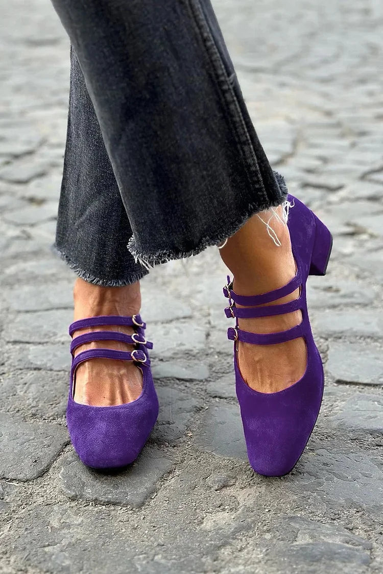 Pumps met drie bandjes