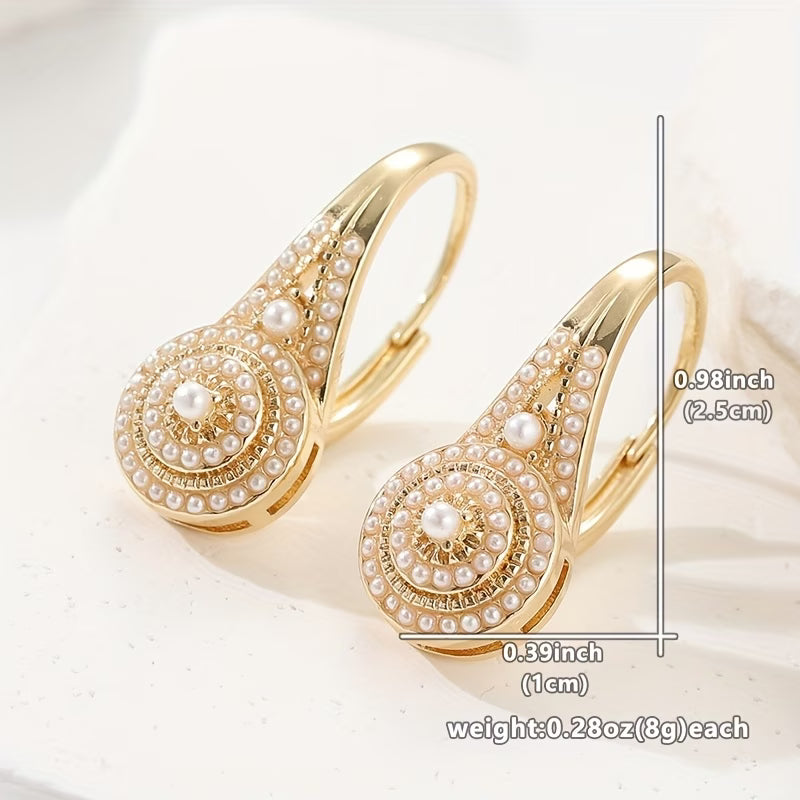 Elegante oorbellen met parels