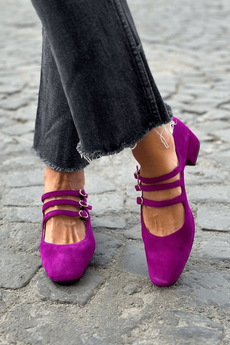 Pumps met drie bandjes