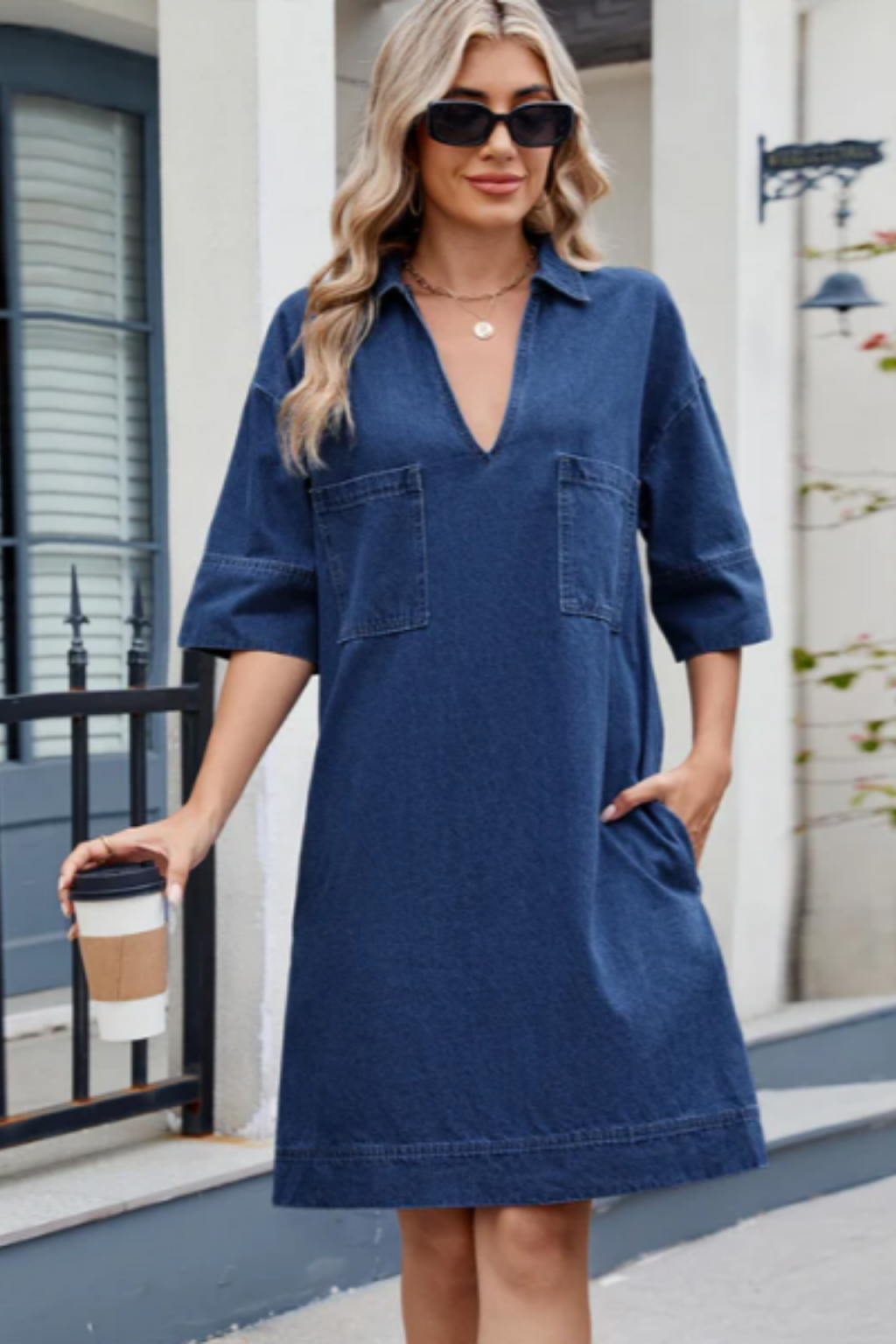 Jade | Casual denim jurk