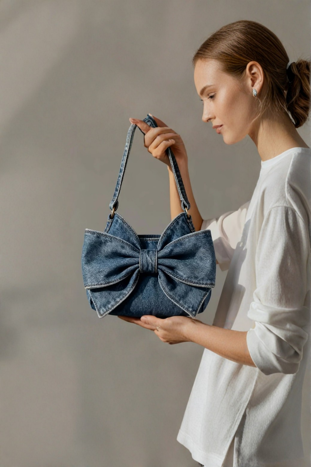 Anika | Retro tas met strik