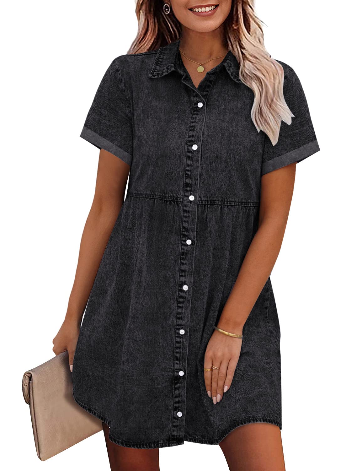 Jane | Denim blousejurk