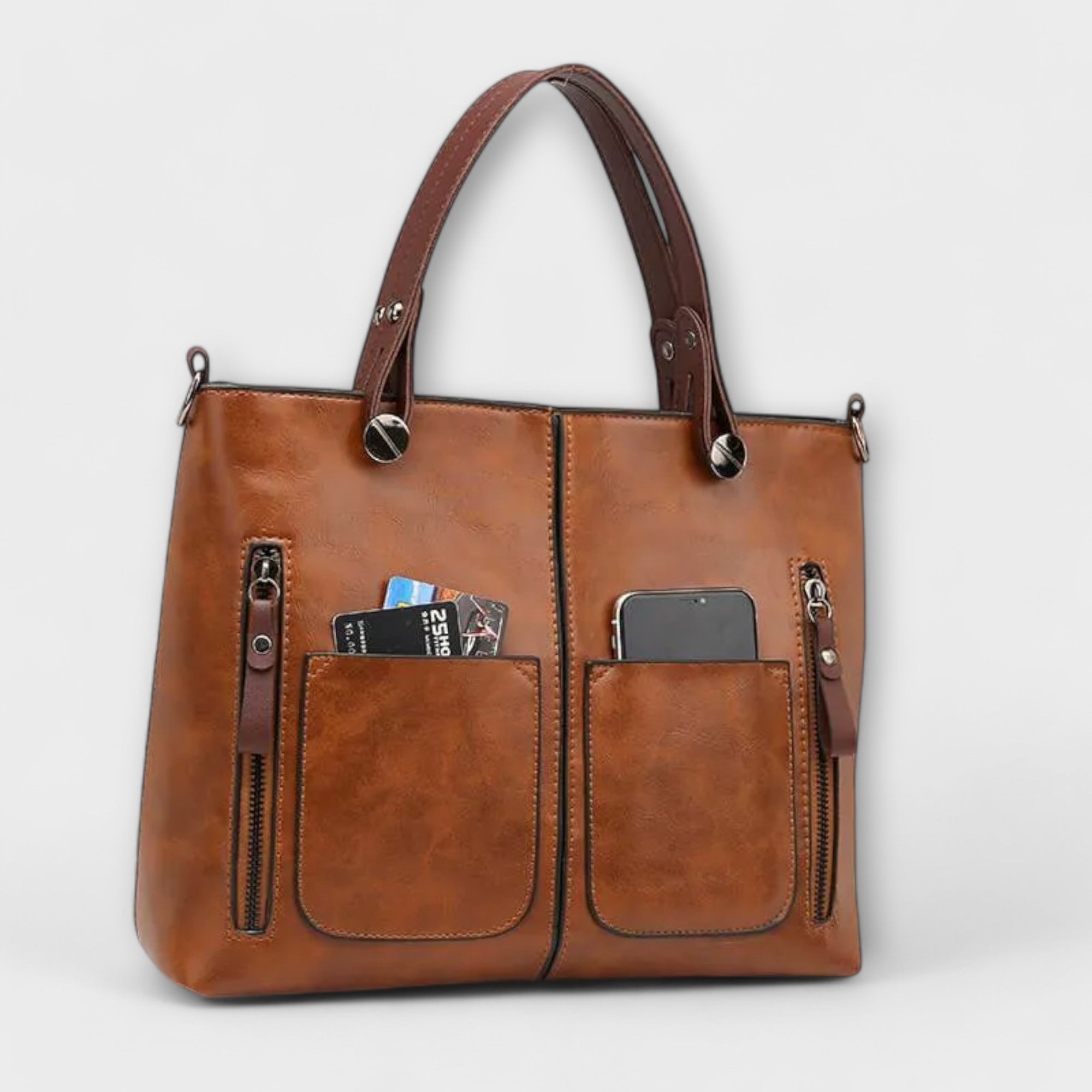 Elegante handtas met glad oppervlak