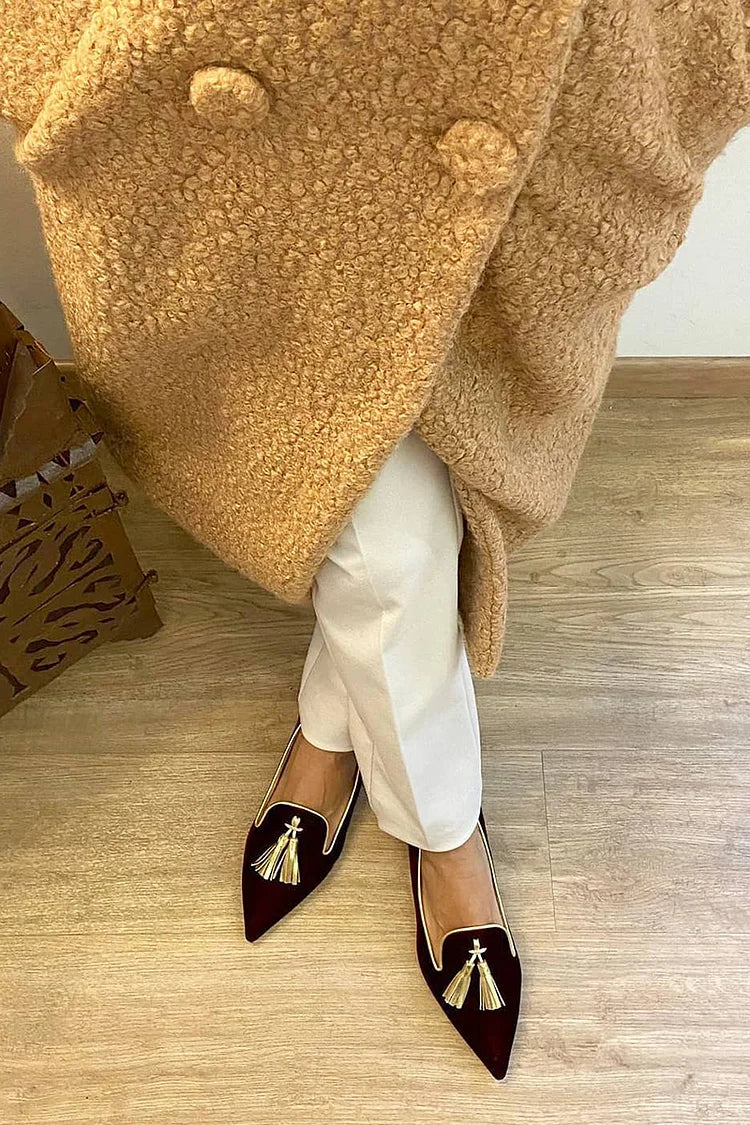 Amelie loafers met kwastjes