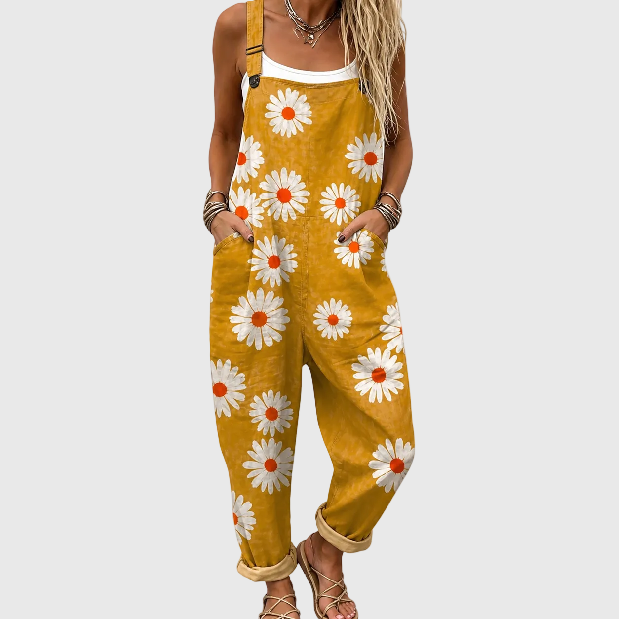 Bianca salopette met print