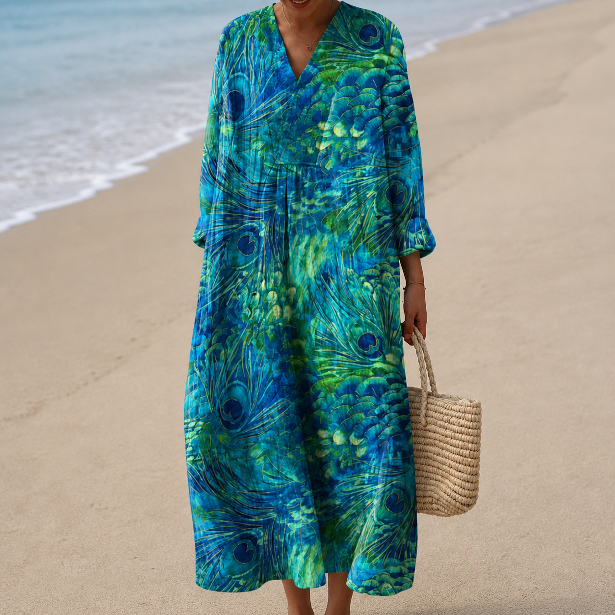 Hetty jurk met tropische print