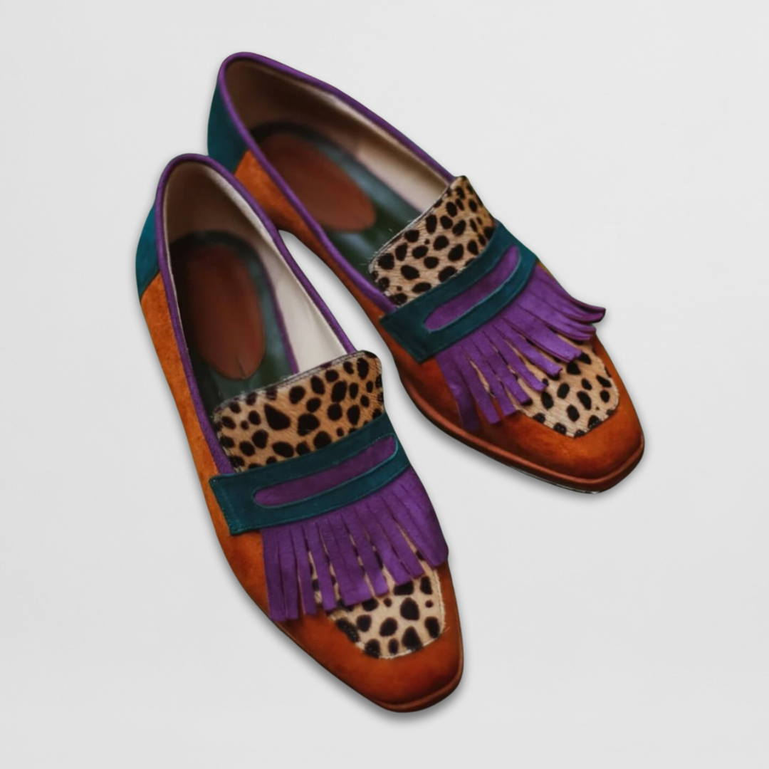 Chiara elegante loafers met glanzende afwerking