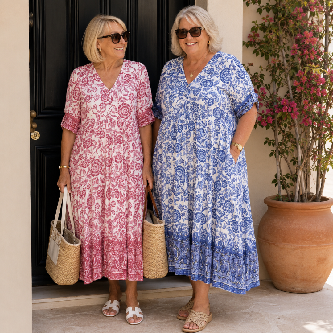 Keisha | Graceful V-Hals Bloemenprint