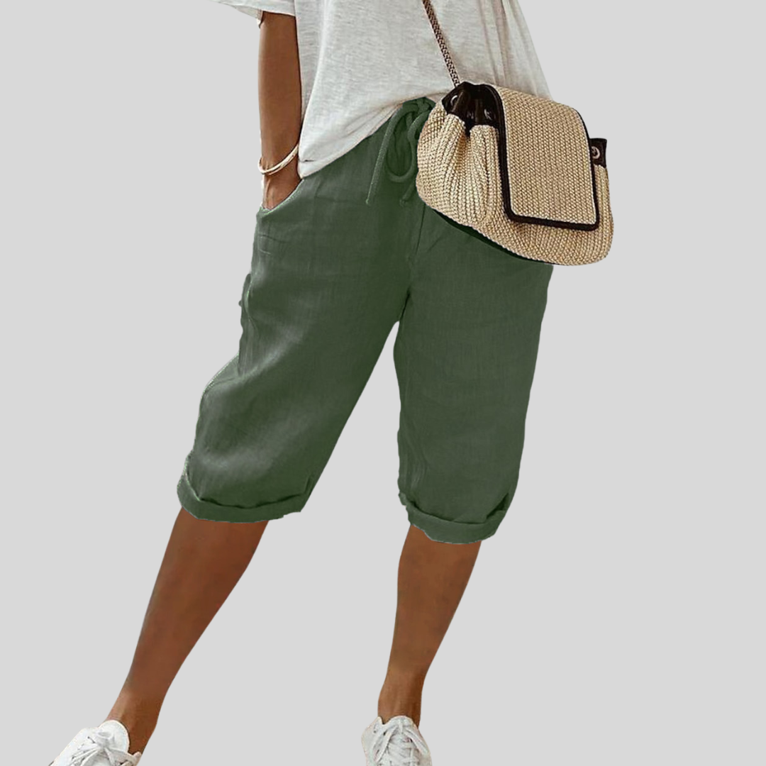 Comfortabele korte broek met elastische taille