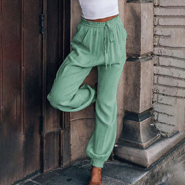 Kaeli elegante broek met verstelbare taille