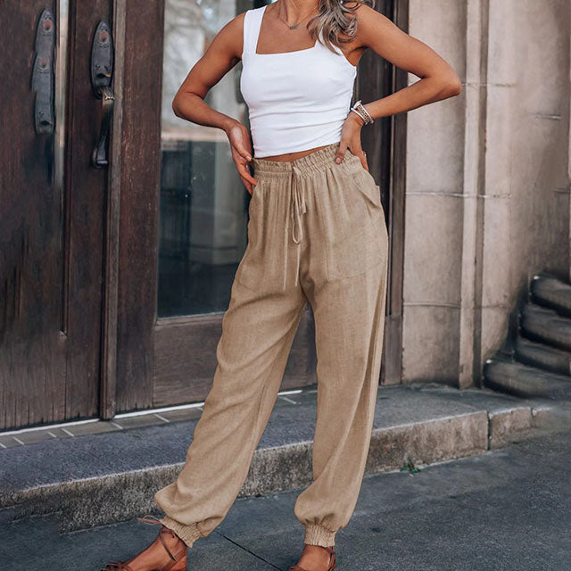 Kaeli elegante broek met verstelbare taille