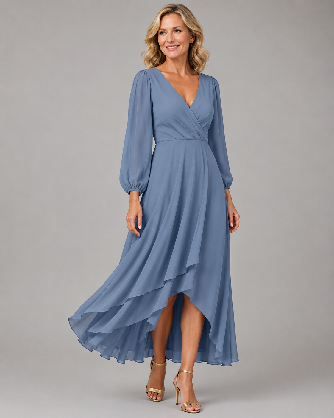 Mia™ | Elegante V-hals Lange Jurk