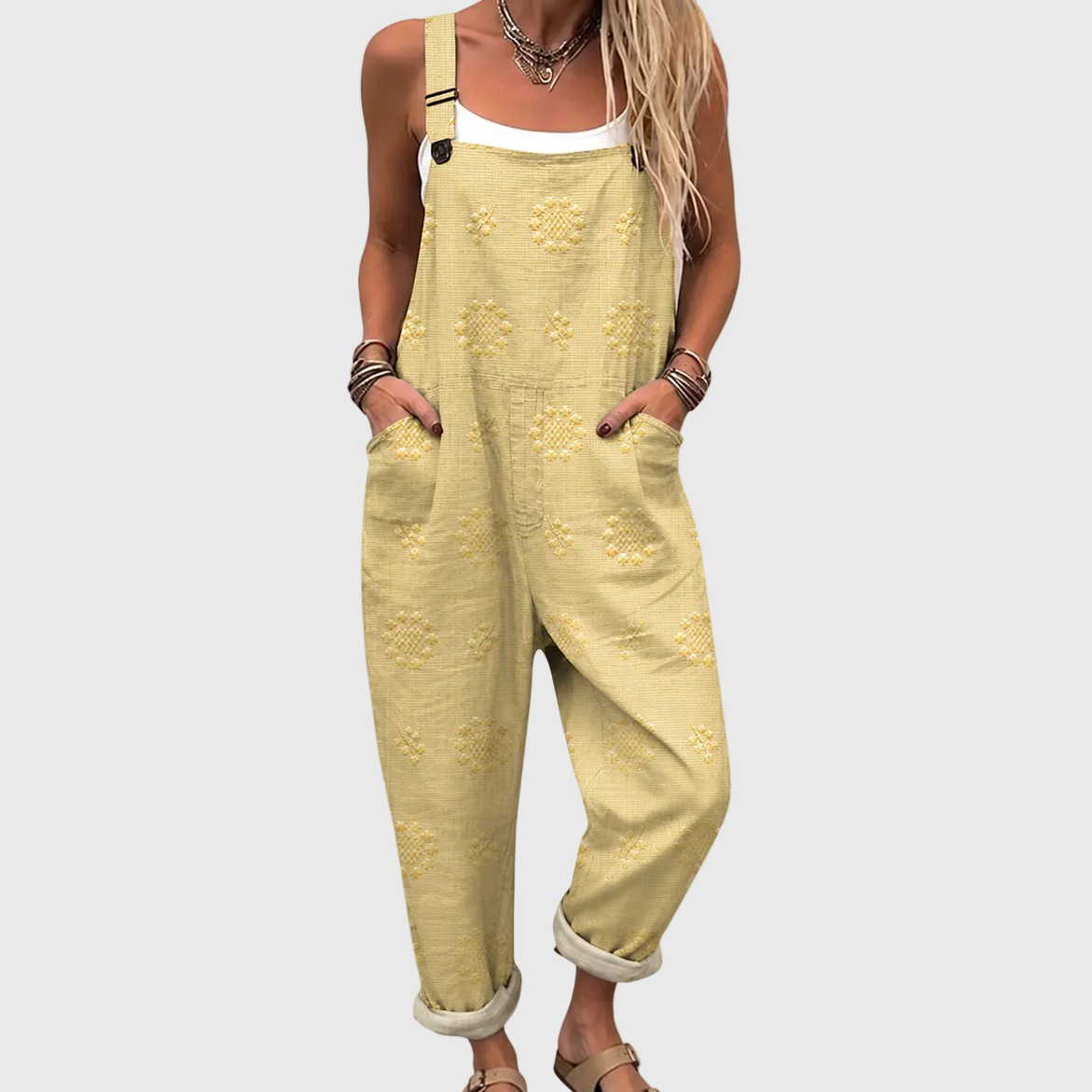 Melissa salopette met print