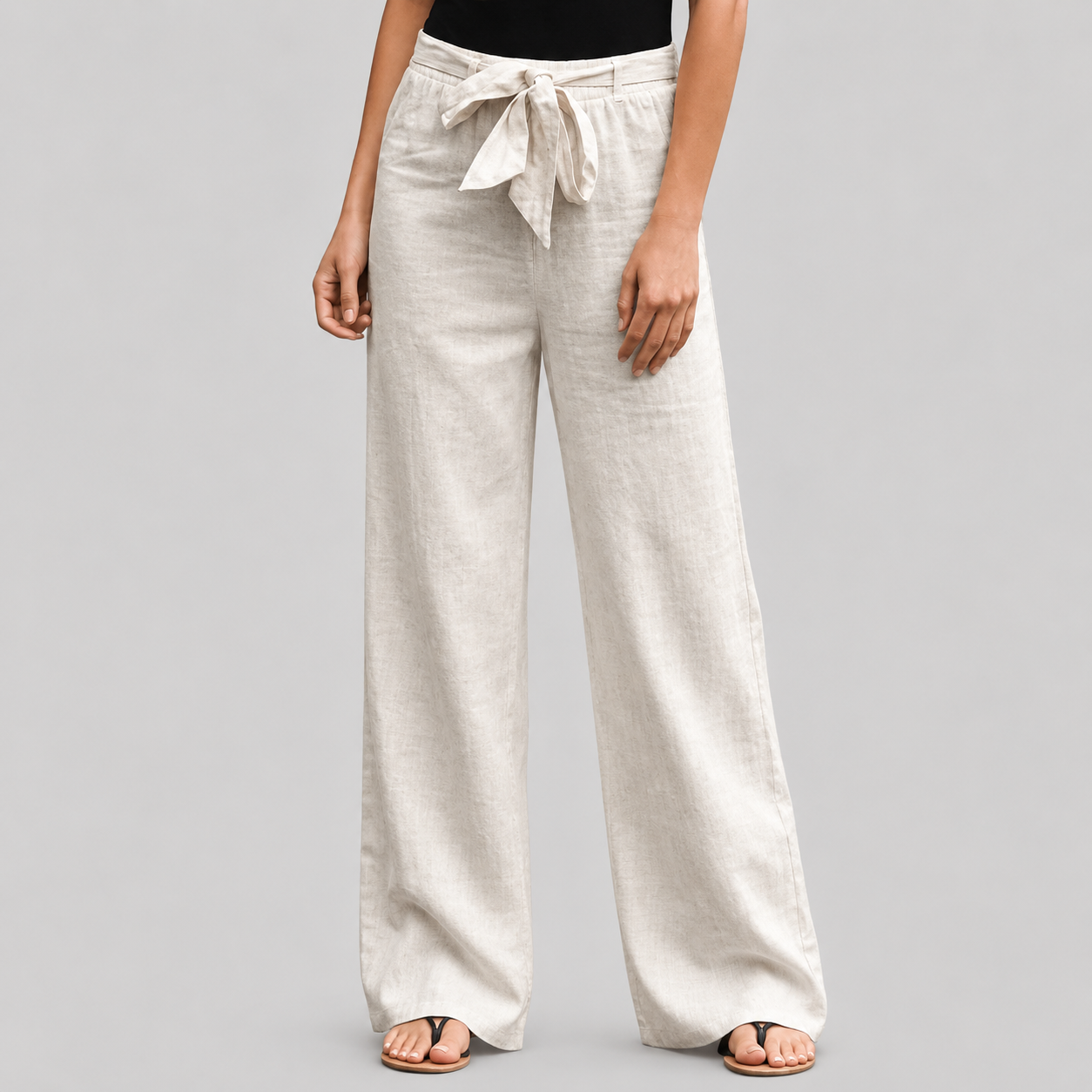 Joleen relaxte broek met koord en elastische taille