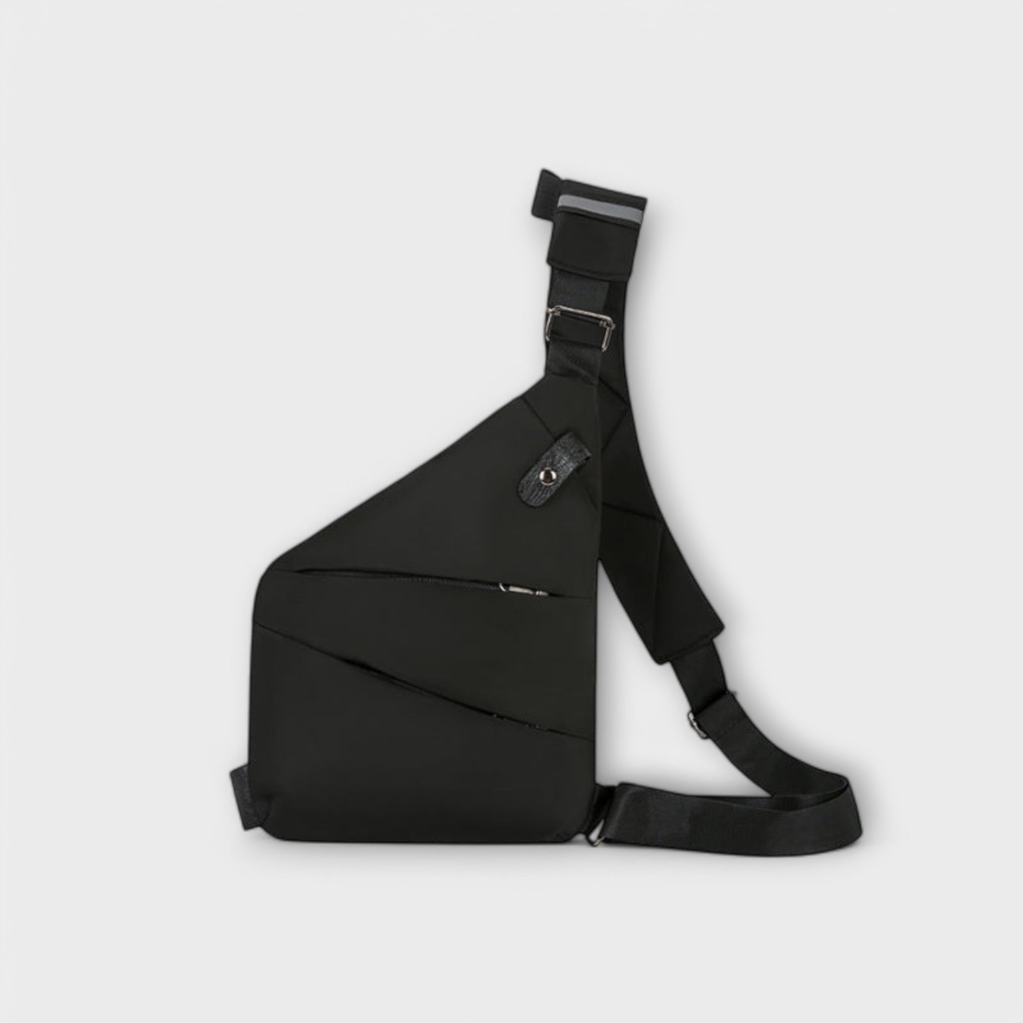 Compacte schoudertas met verborgen ritsvak