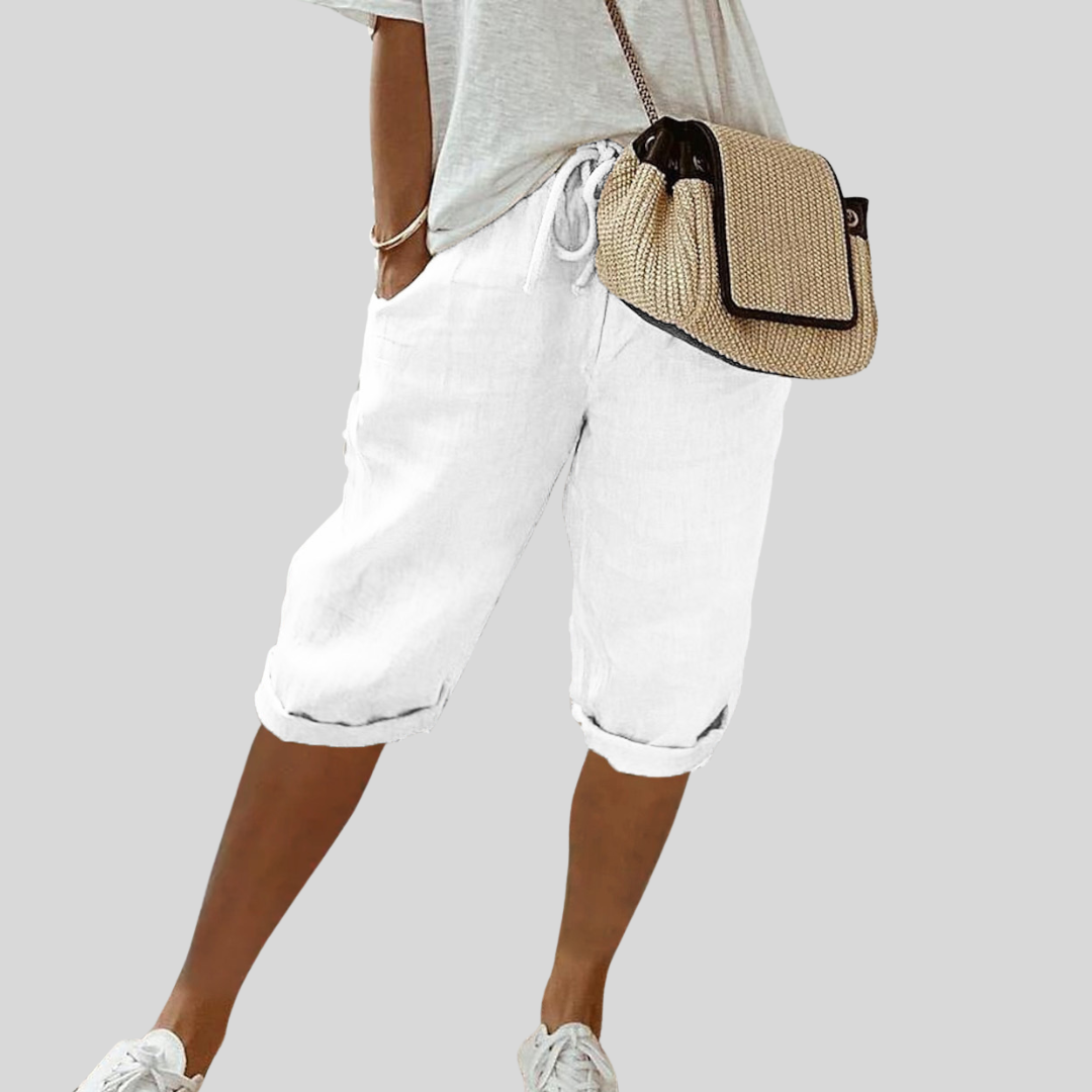 Comfortabele korte broek met elastische taille