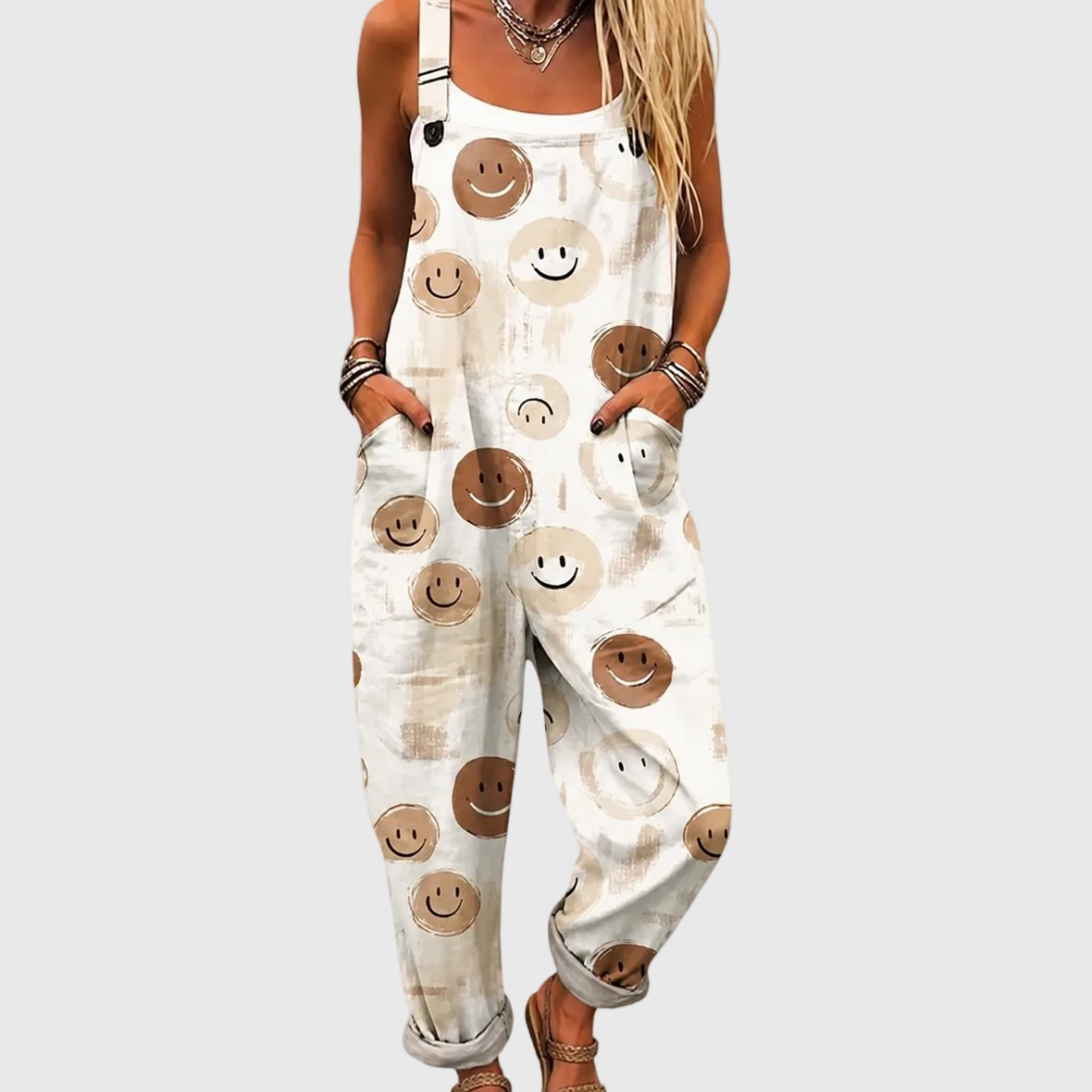 Carolien salopette met print
