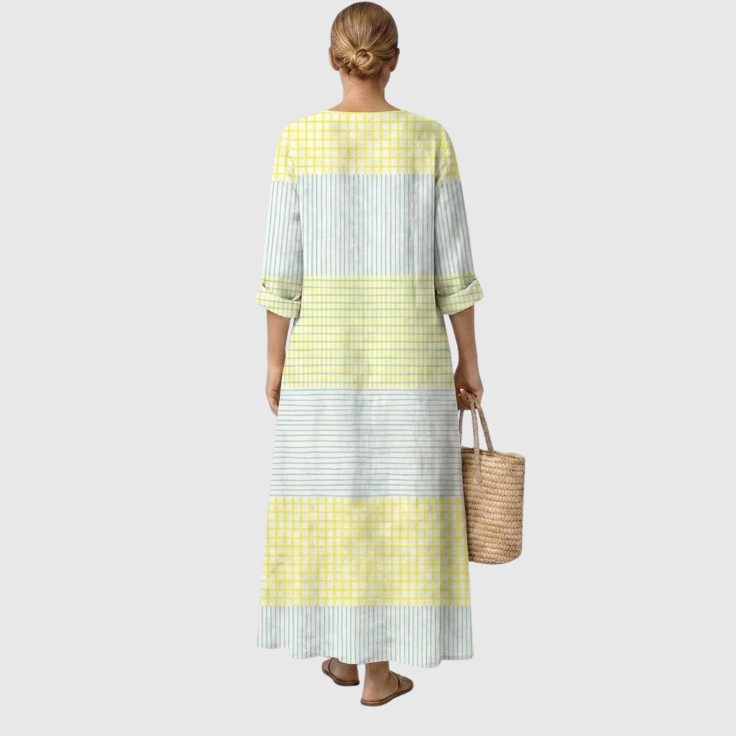 Olivia luchtige jurk met natuurlijke elegantie