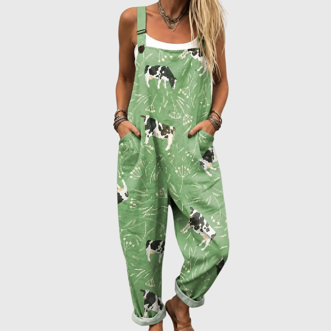 Cecile salopette met print