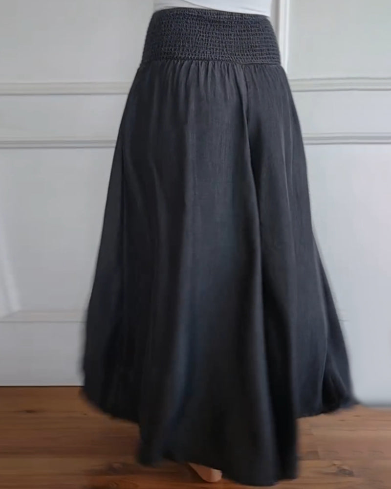 Mira broek met hoge elastische taille