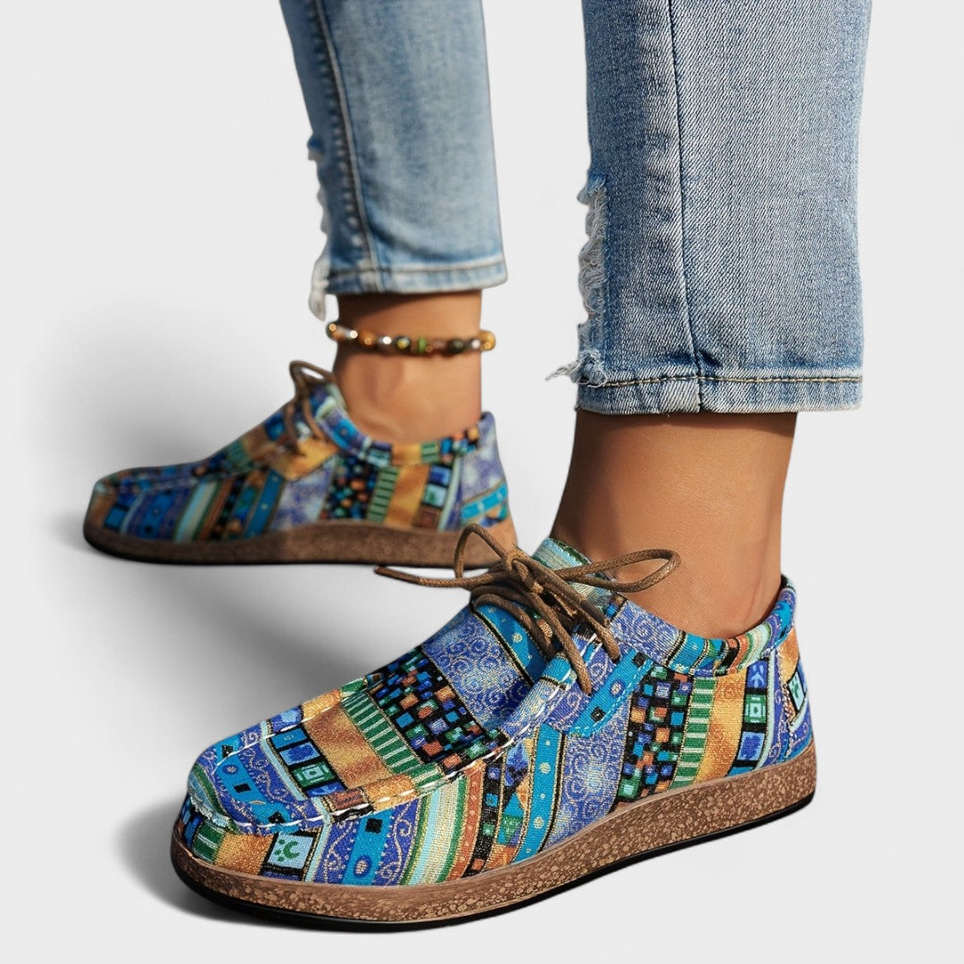 Betske sneaker met kleurrijke print
