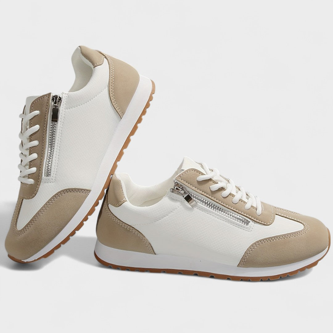 Zwanet sneaker met kleurvlakken