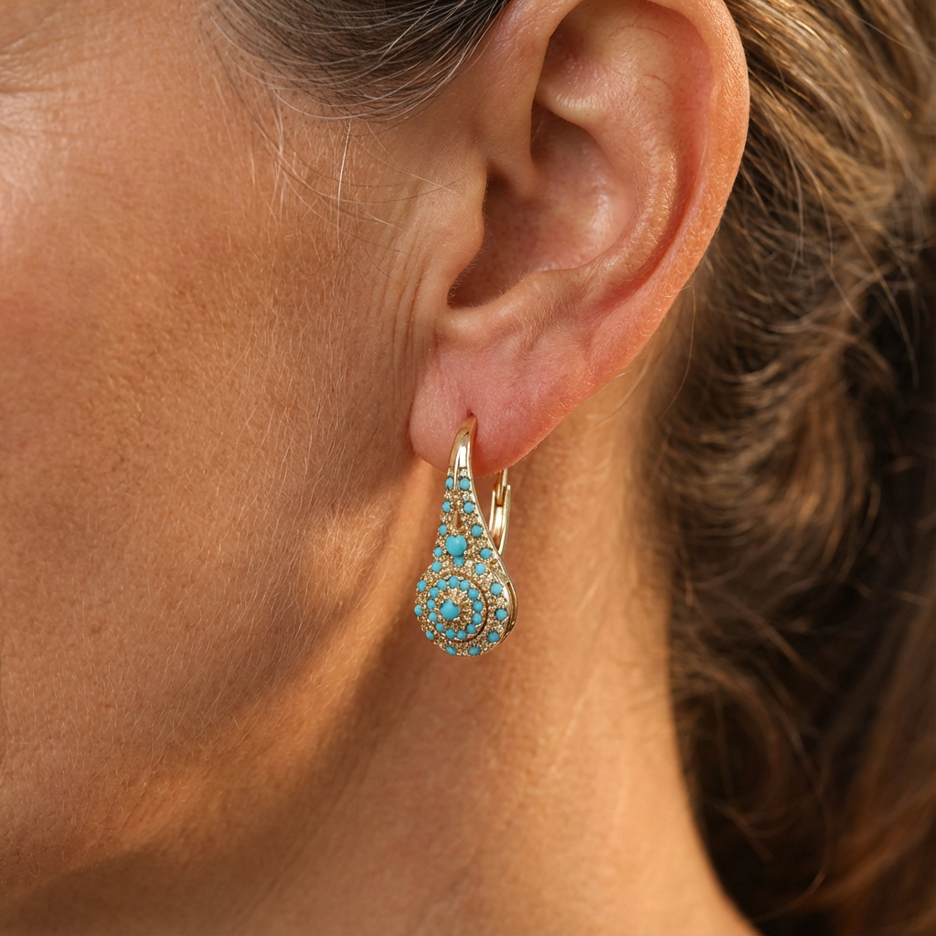 Elegante oorbellen met parels