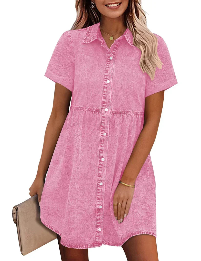Jane | Denim blousejurk