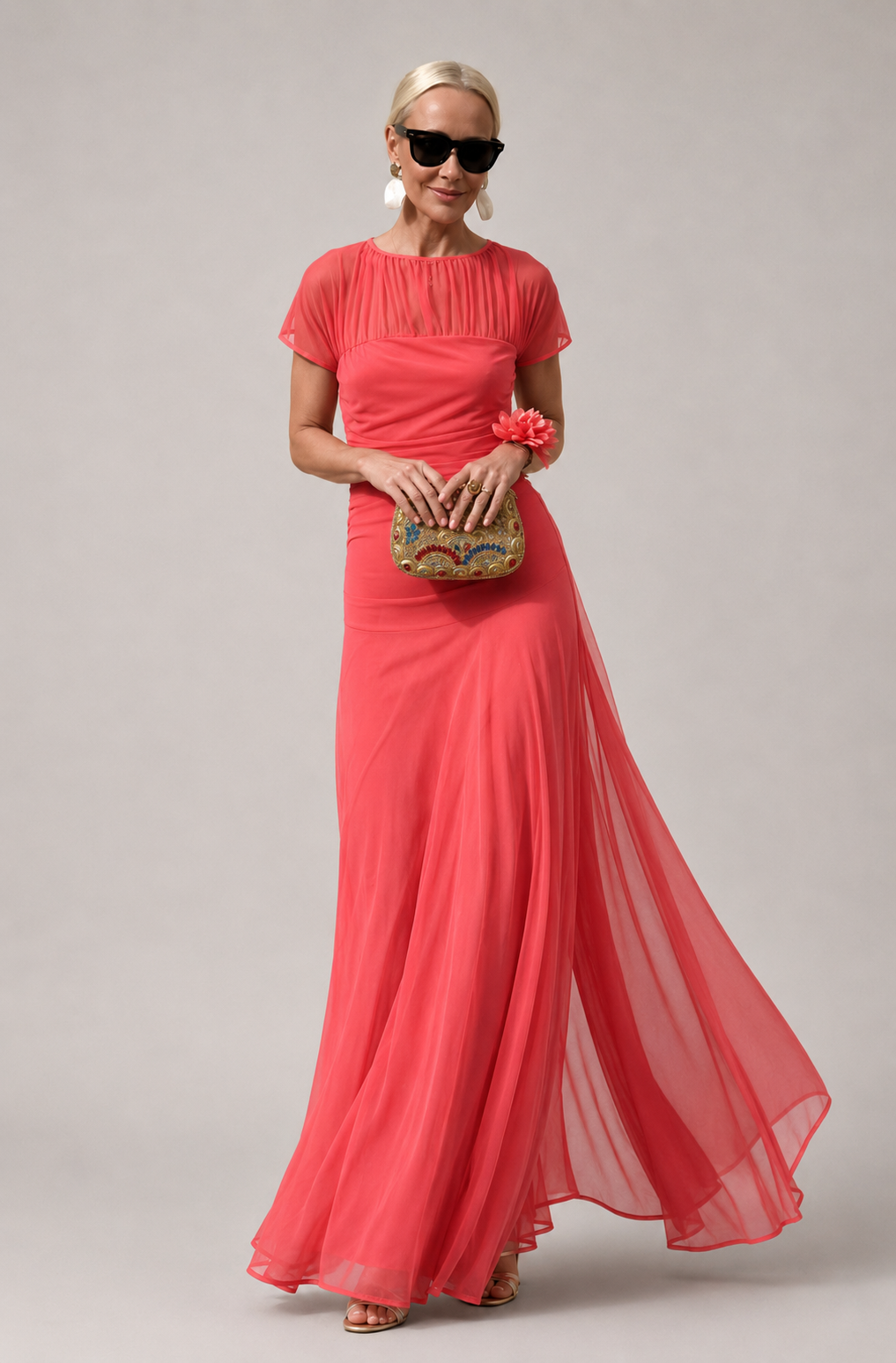 Lauren™ | Chiffon Jurk