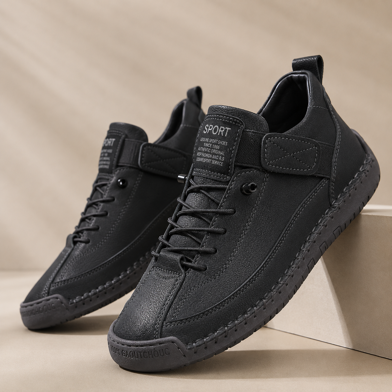Léa comfortsneakers in zwart