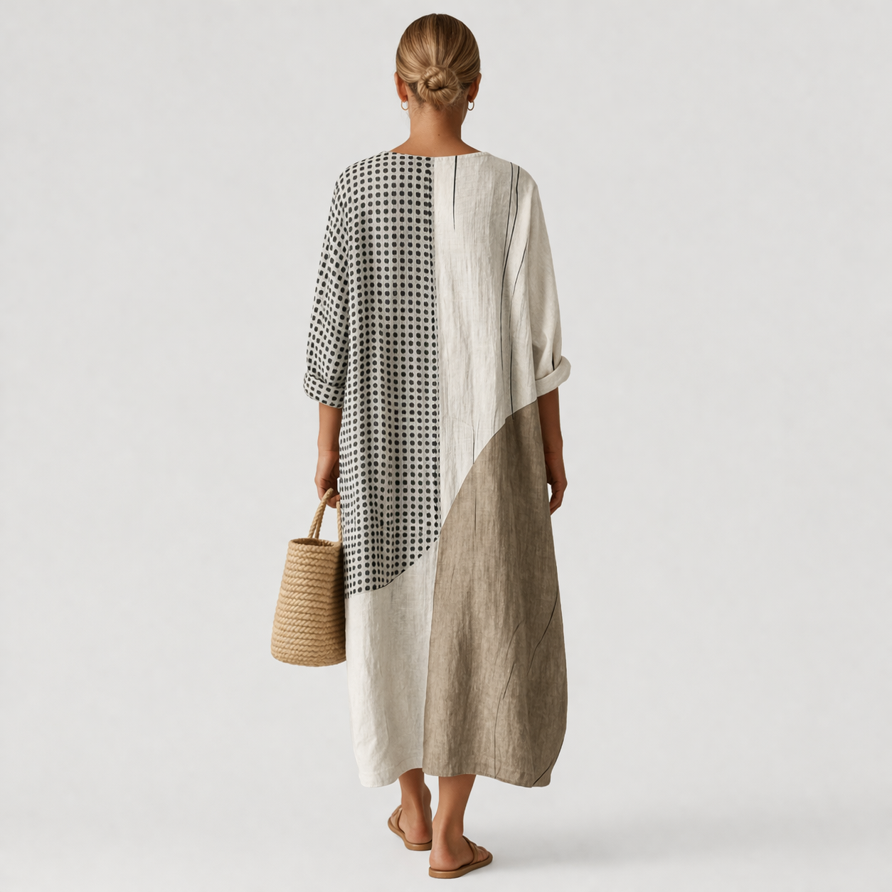 Emma elegante jurk met strepen