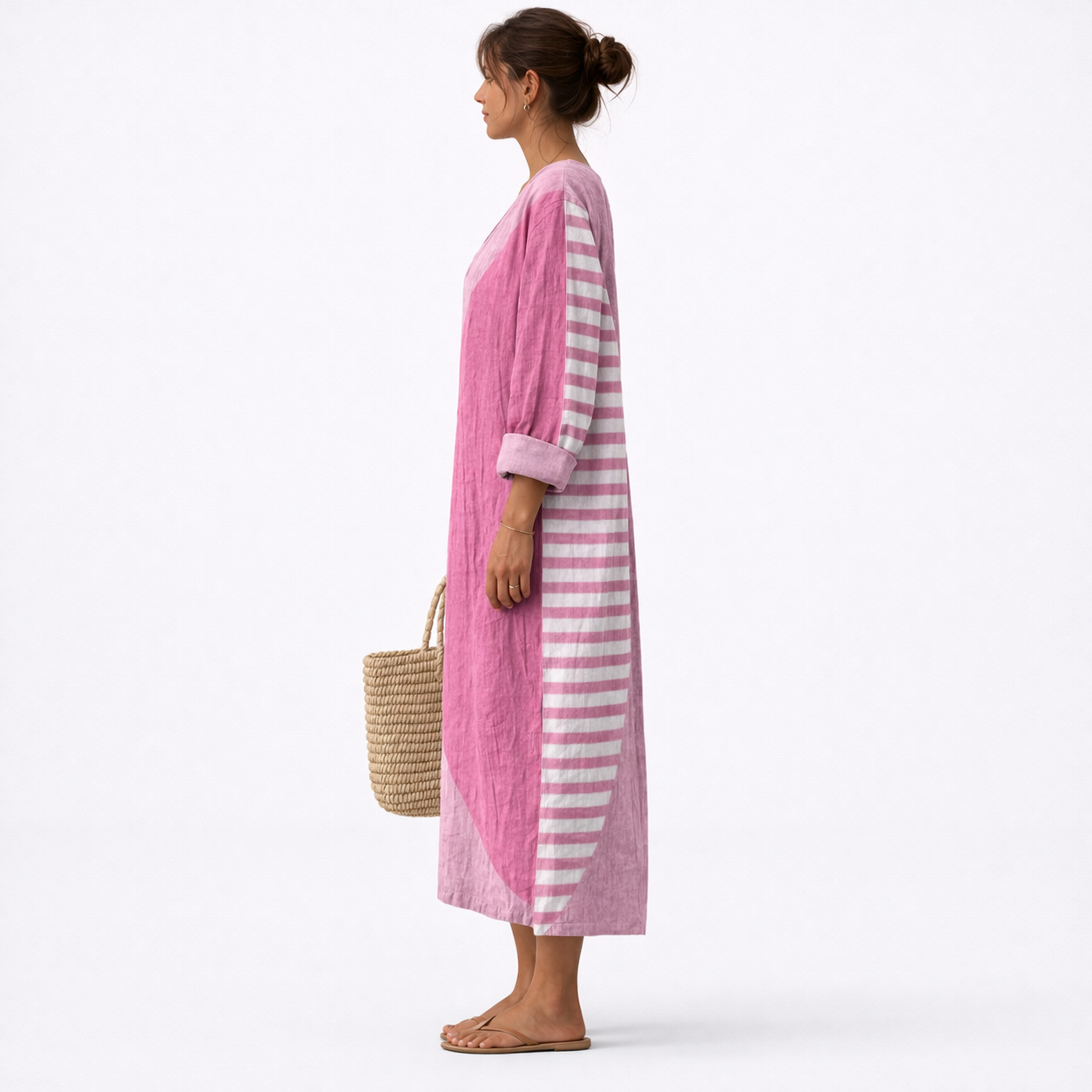 Maya moderne jurk met abstracte print