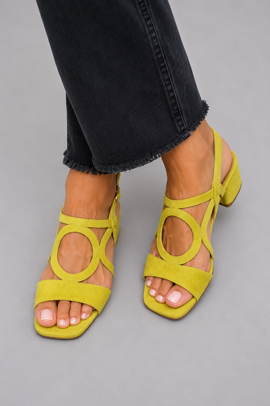 Valentina sandalen met rond sierdetail