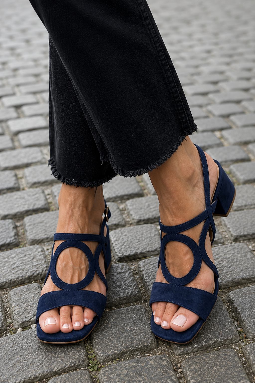 Valentina sandalen met rond sierdetail