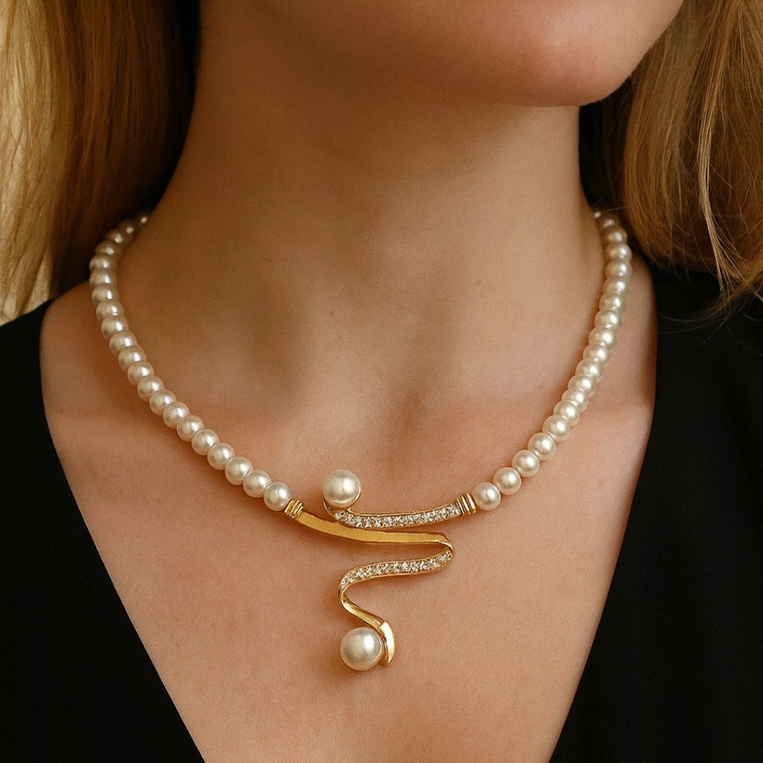 Elegante sieradenset met parels