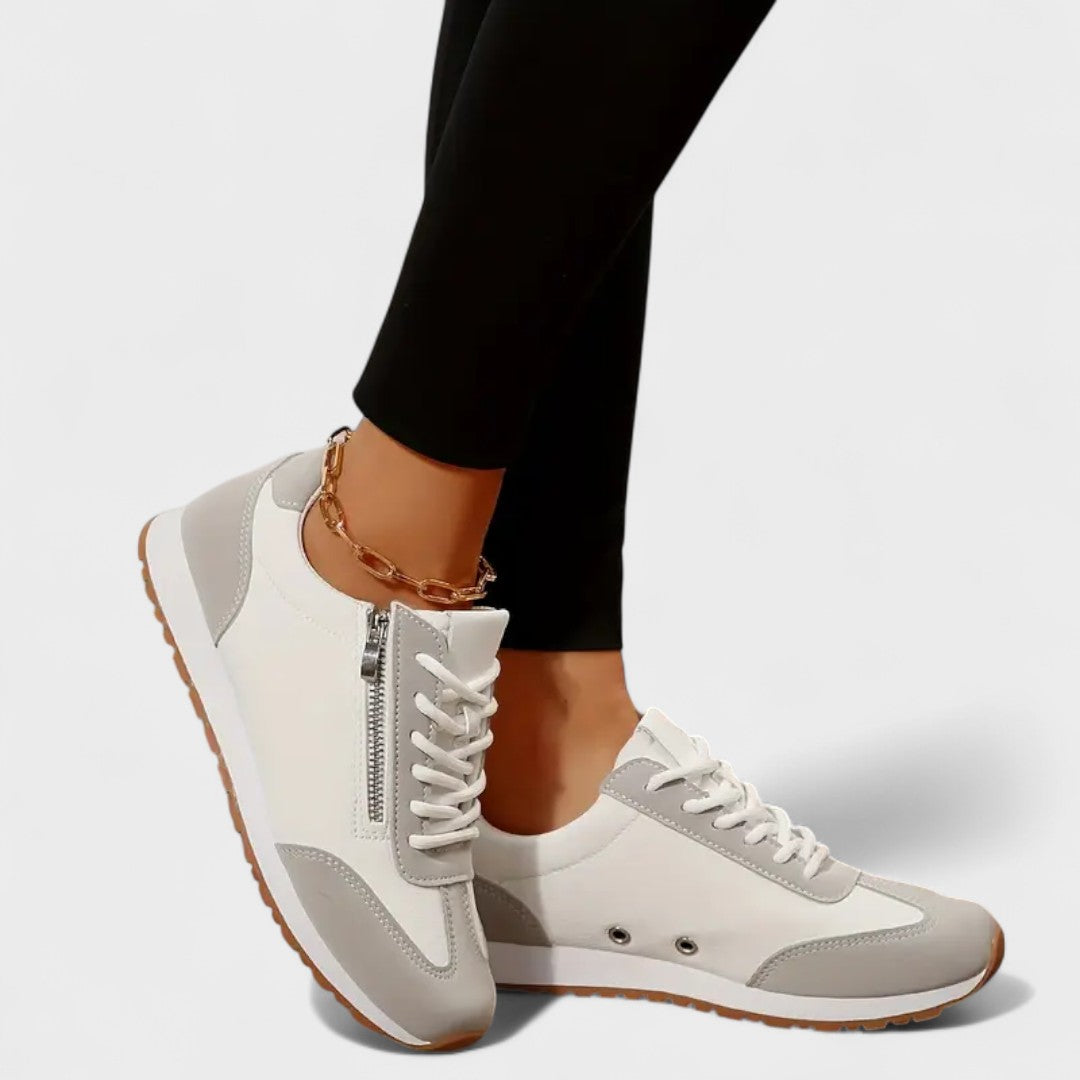 Zwanet sneaker met kleurvlakken