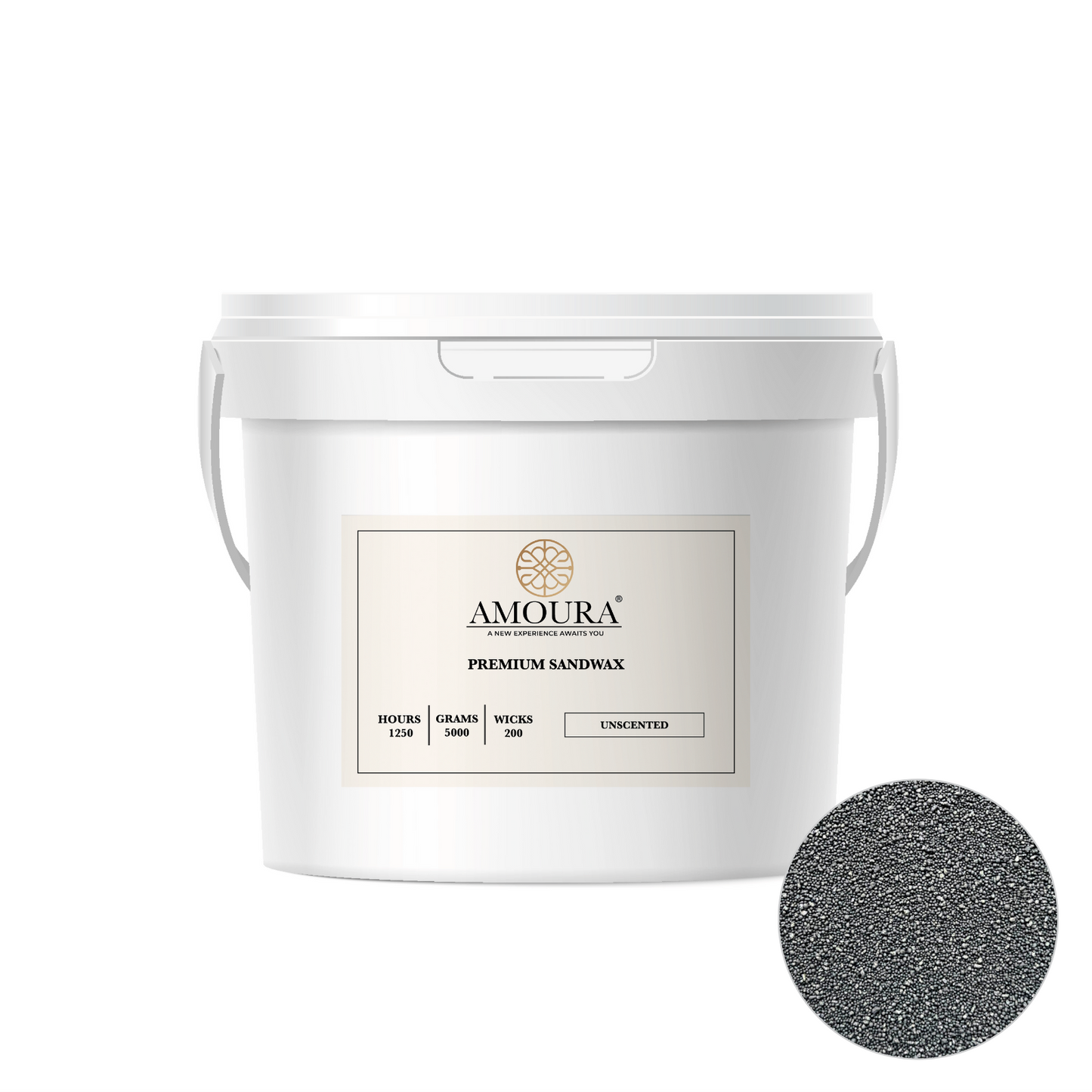 Premium Sandwax - 5.0 kg Bucket + 200 Wicks