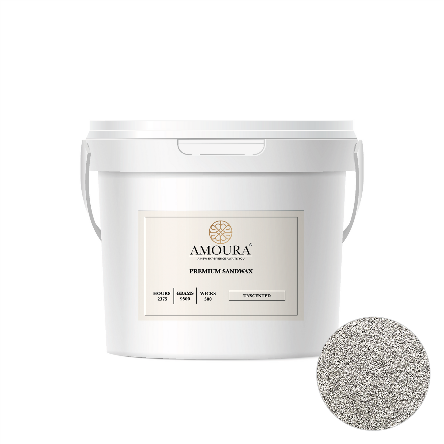 Premium Sandwax- 9,5 kg Bucket + 300 Wicks