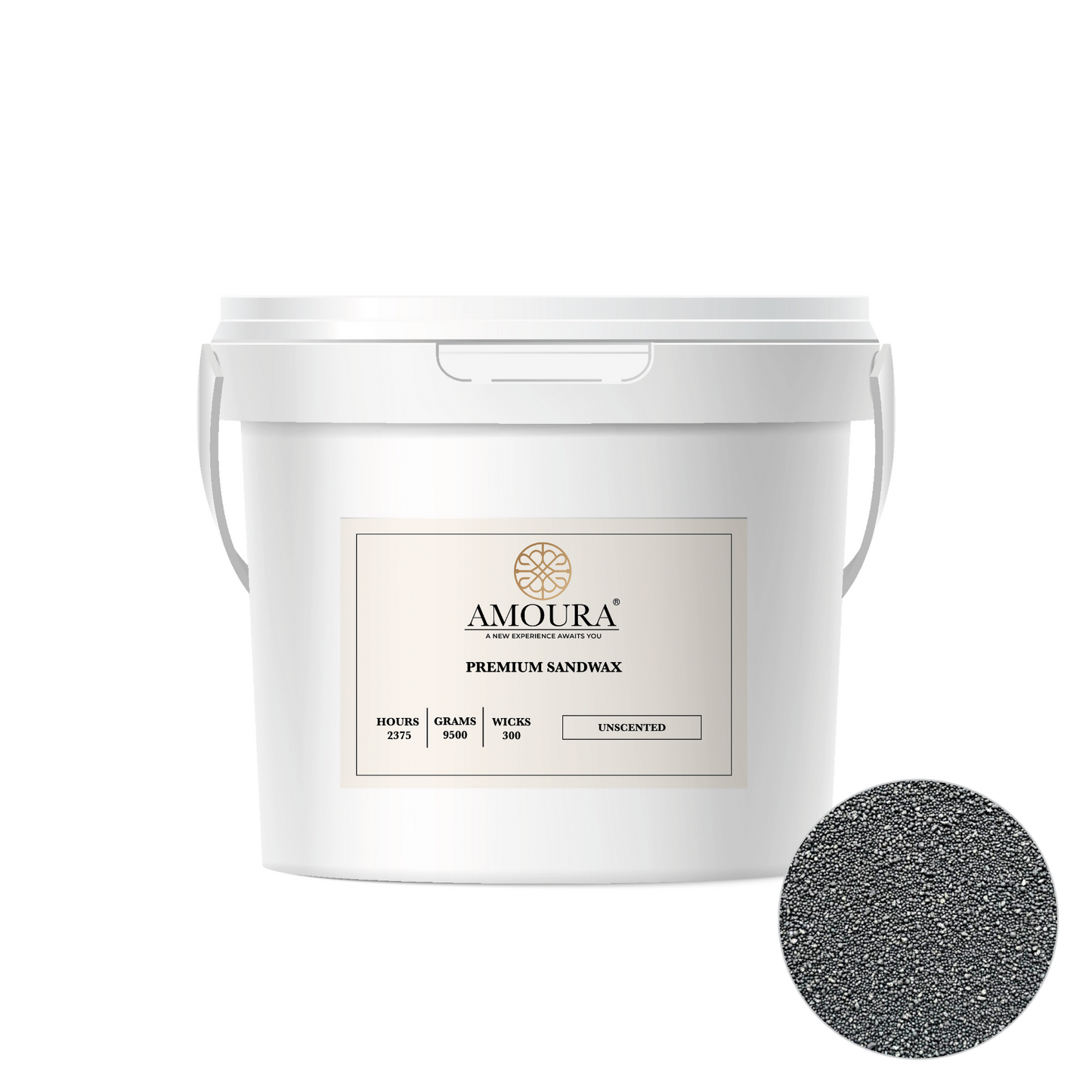 Premium Sandwax- 9,5 kg Bucket + 300 Wicks