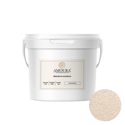 Premium Sandwax- 9,5 kg Bucket + 300 Wicks