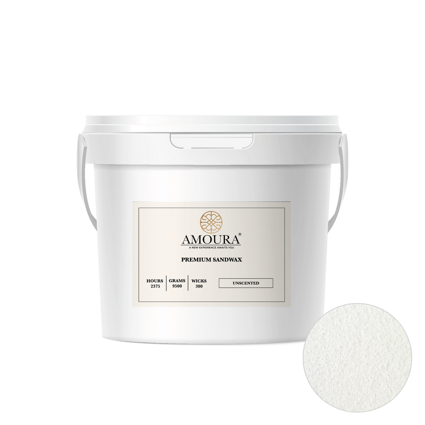 Premium Sandwax- 9,5 kg Bucket + 300 Wicks