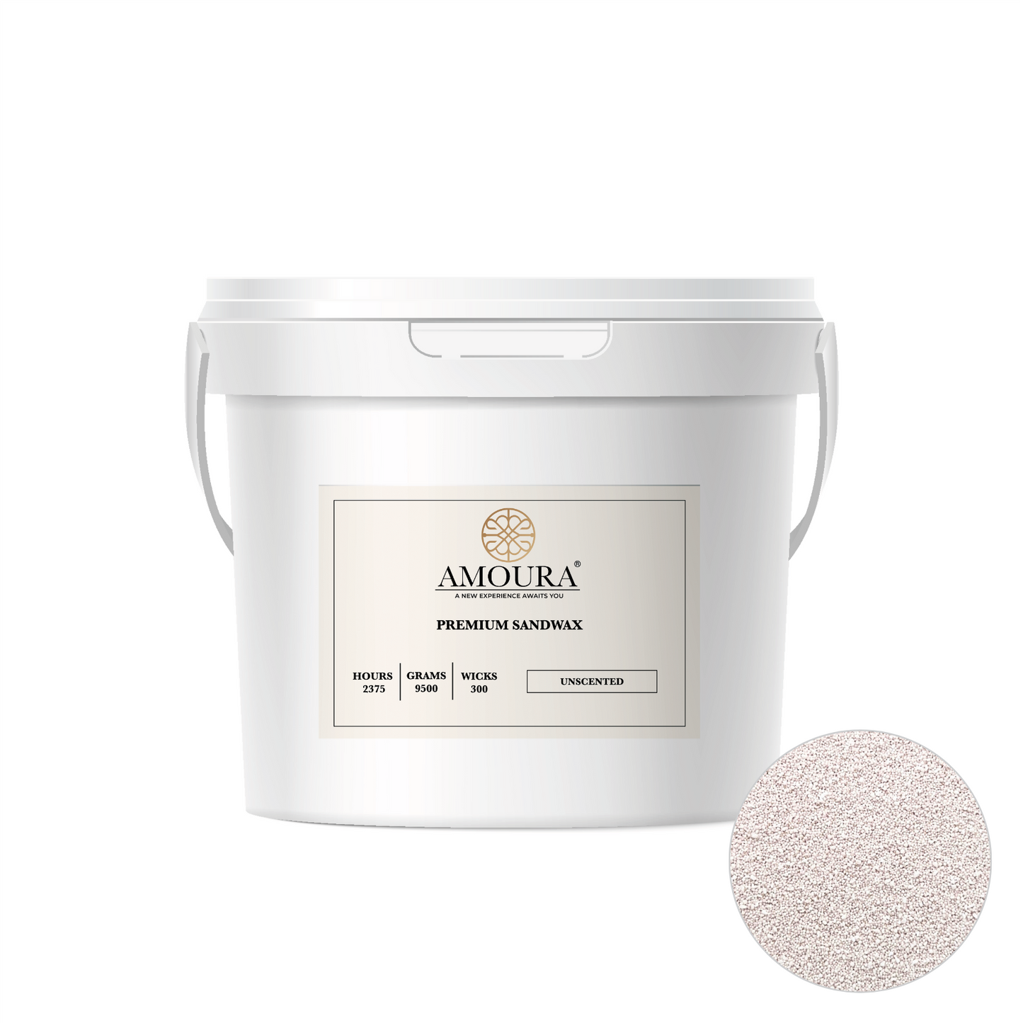 Premium Sandwax- 9,5 kg Bucket + 300 Wicks