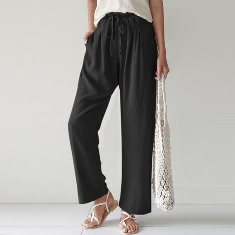Vara relaxed broek met verstelbare taille