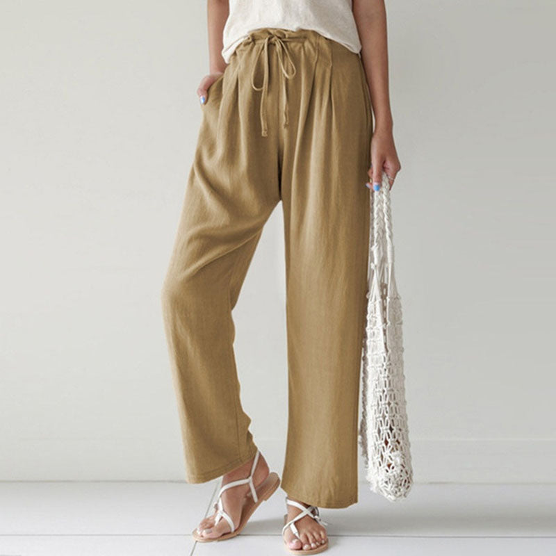 Vara relaxed broek met verstelbare taille