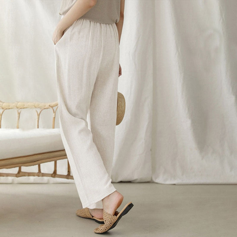 Vara relaxed broek met verstelbare taille