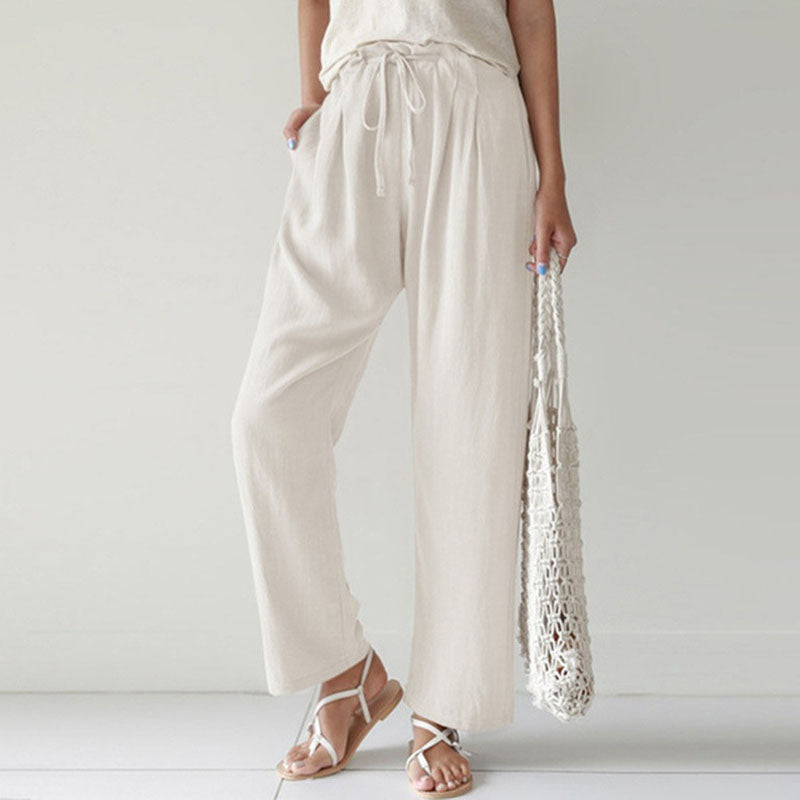 Vara relaxed broek met verstelbare taille