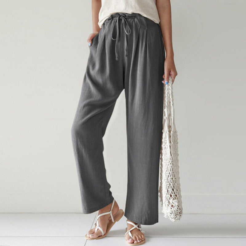 Vara relaxed broek met verstelbare taille