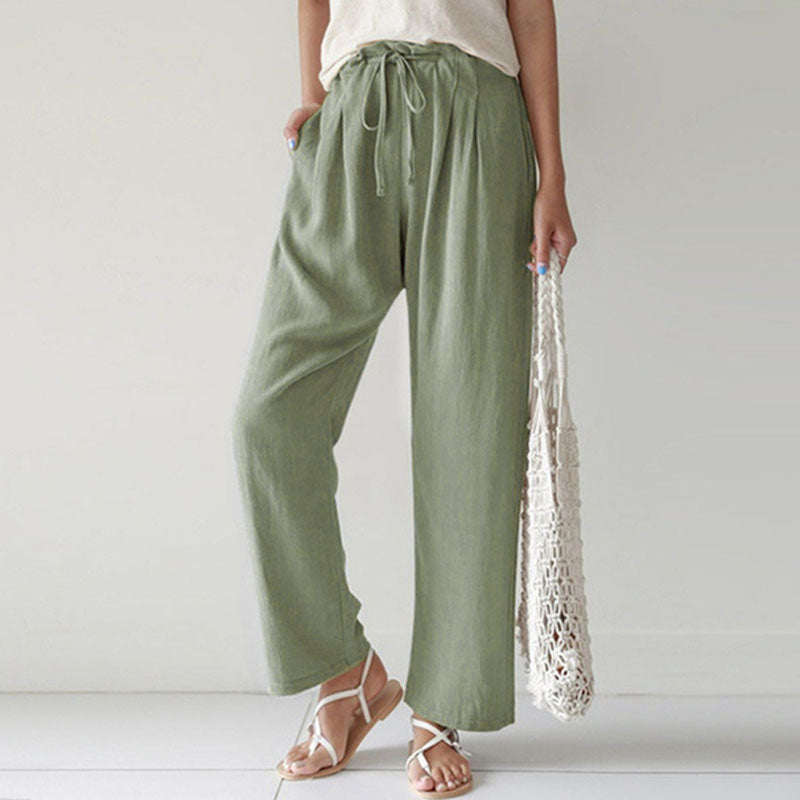 Vara relaxed broek met verstelbare taille