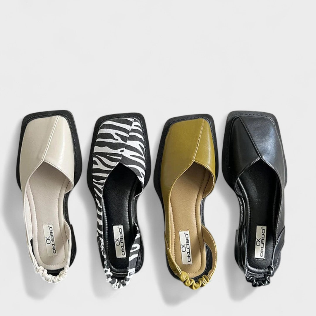 Sigrid slingback met lage blokhak
